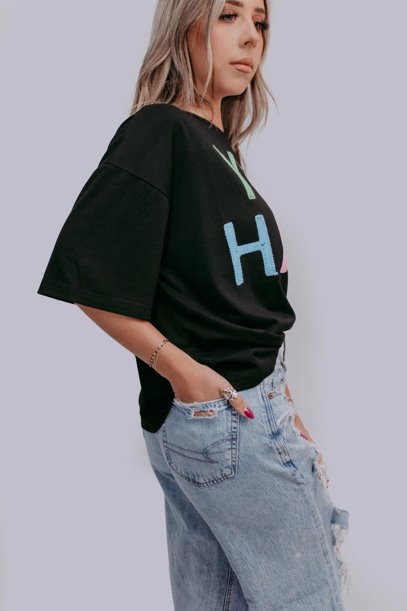 Yee Haw Rope Embroidered