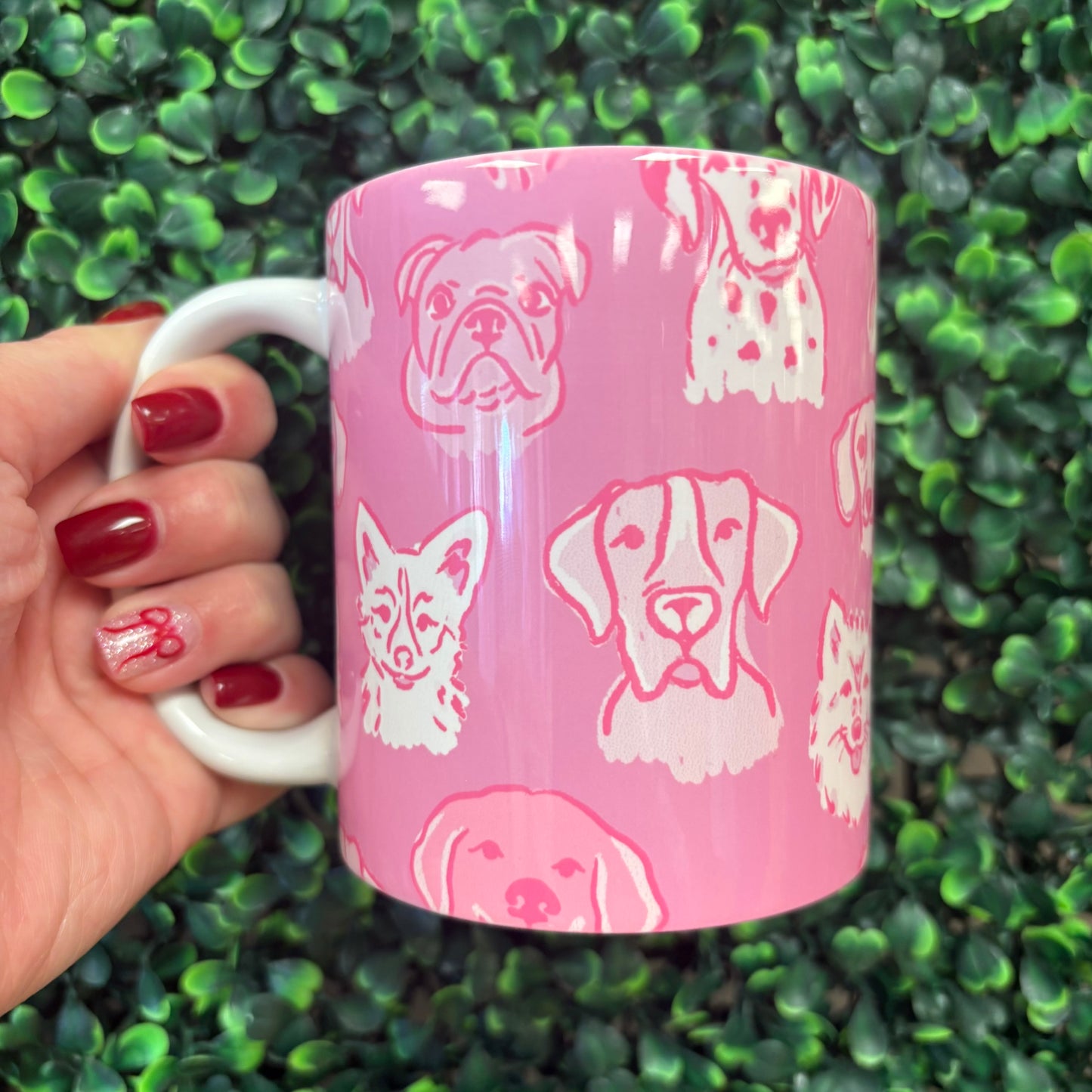 Pink Dogs Mug