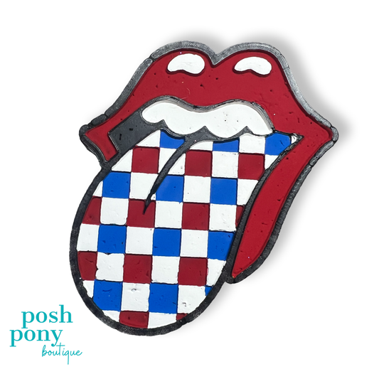 Checkered Tongue Car Freshie