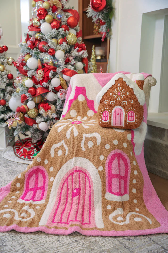 *PRE ORDER* Whimsical Gingerbread House Blanket