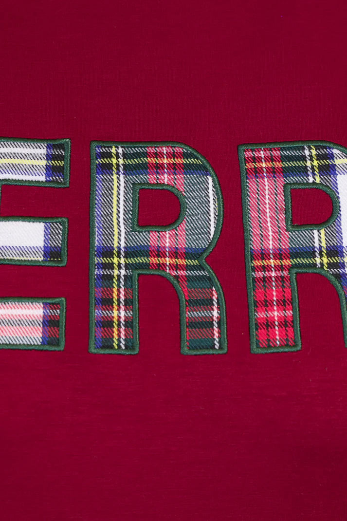 *PRE ORDER* Merry Plaid Patch Luxe Pullover
