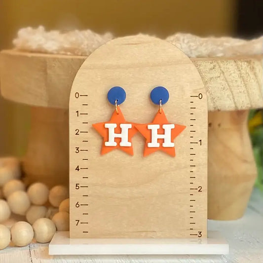Astros Clay Earrings