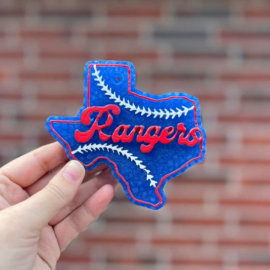 Texas "Rangers" Script Car Freshie