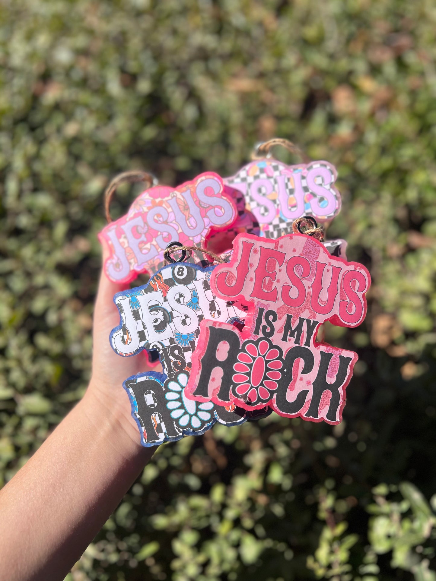 Jesus is My Rock Car Freshie