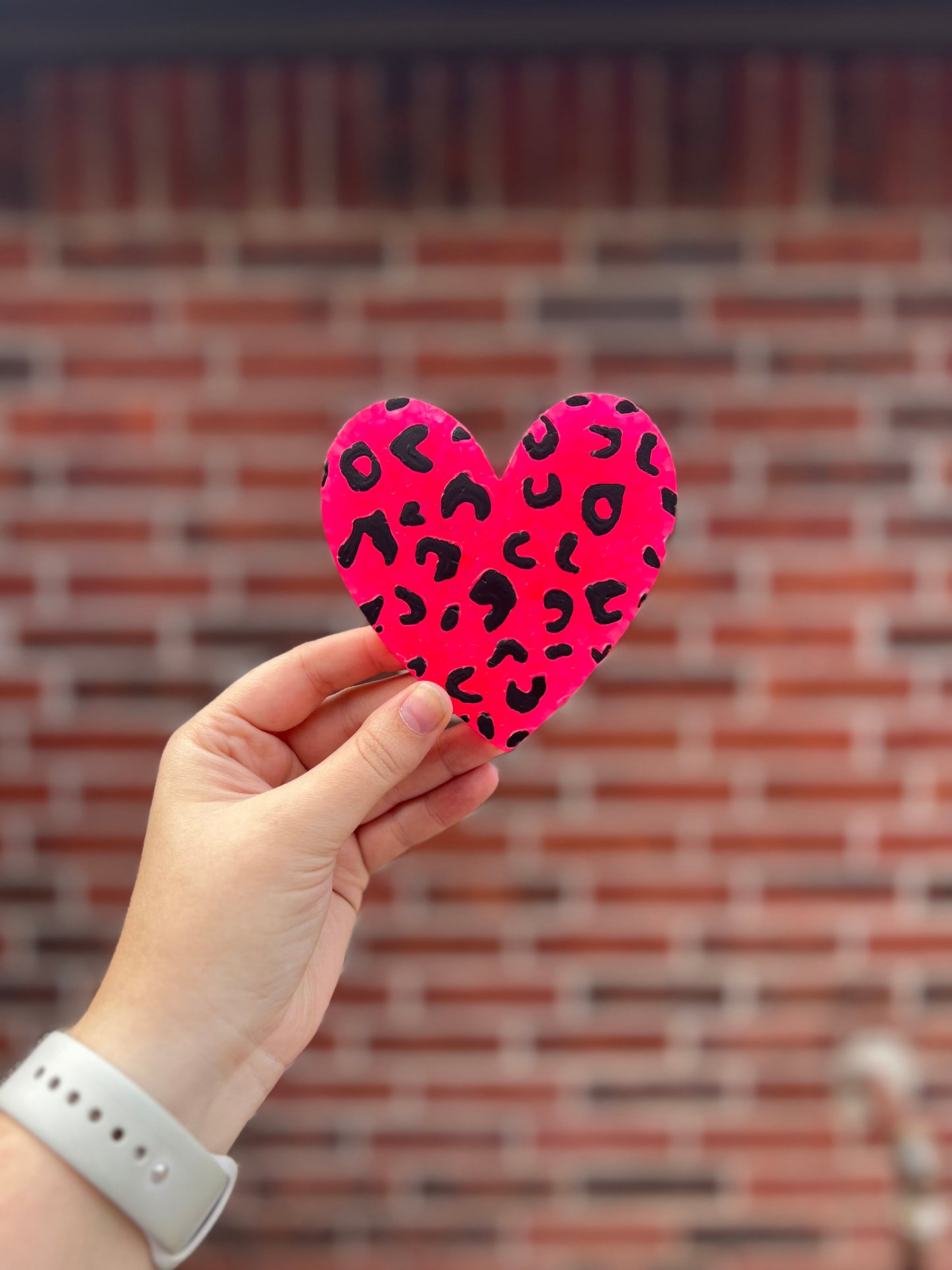 Leopard Heart Car Freshie