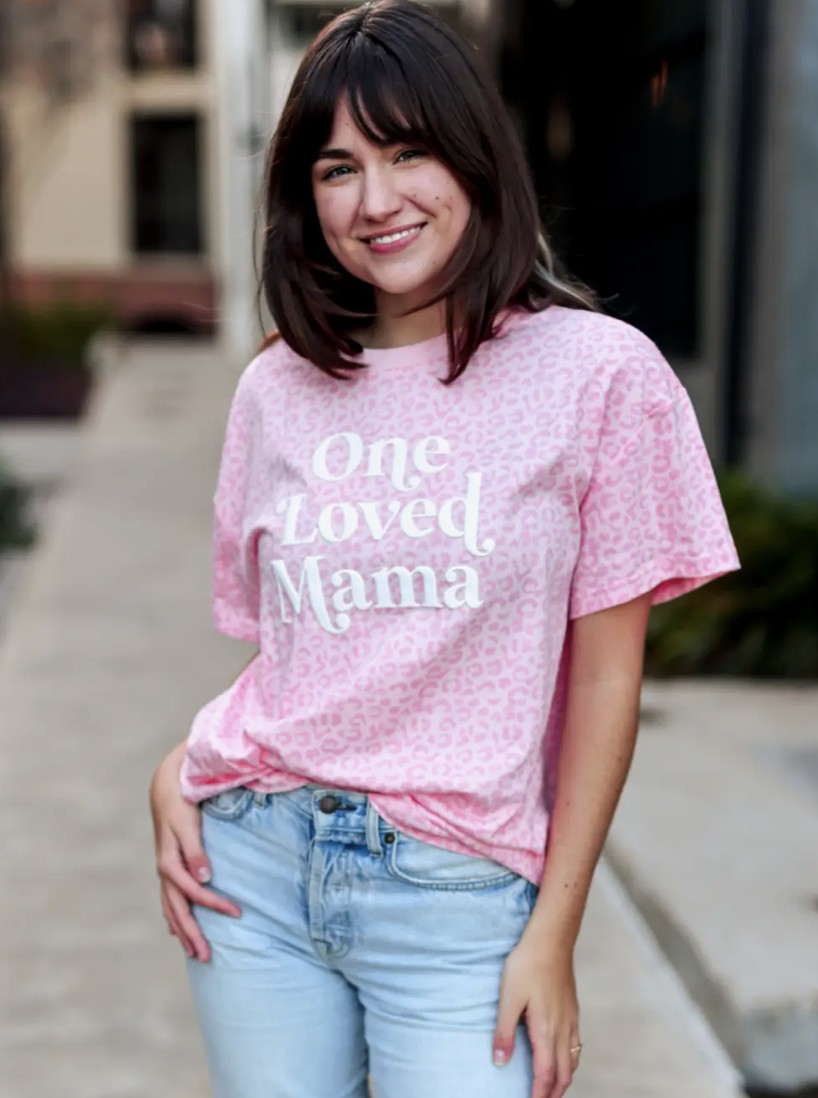 One Loved Mama- Pink Leopard