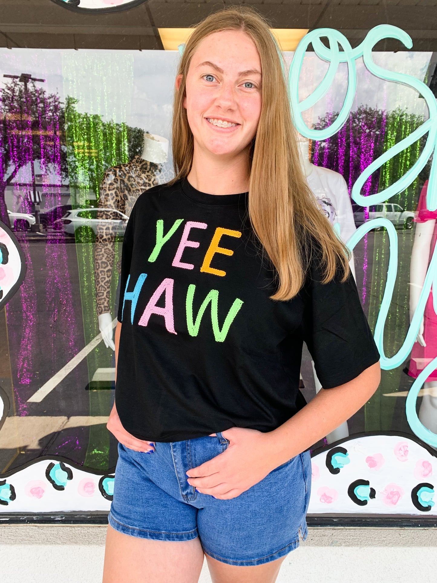 Yee Haw Rope Embroidered