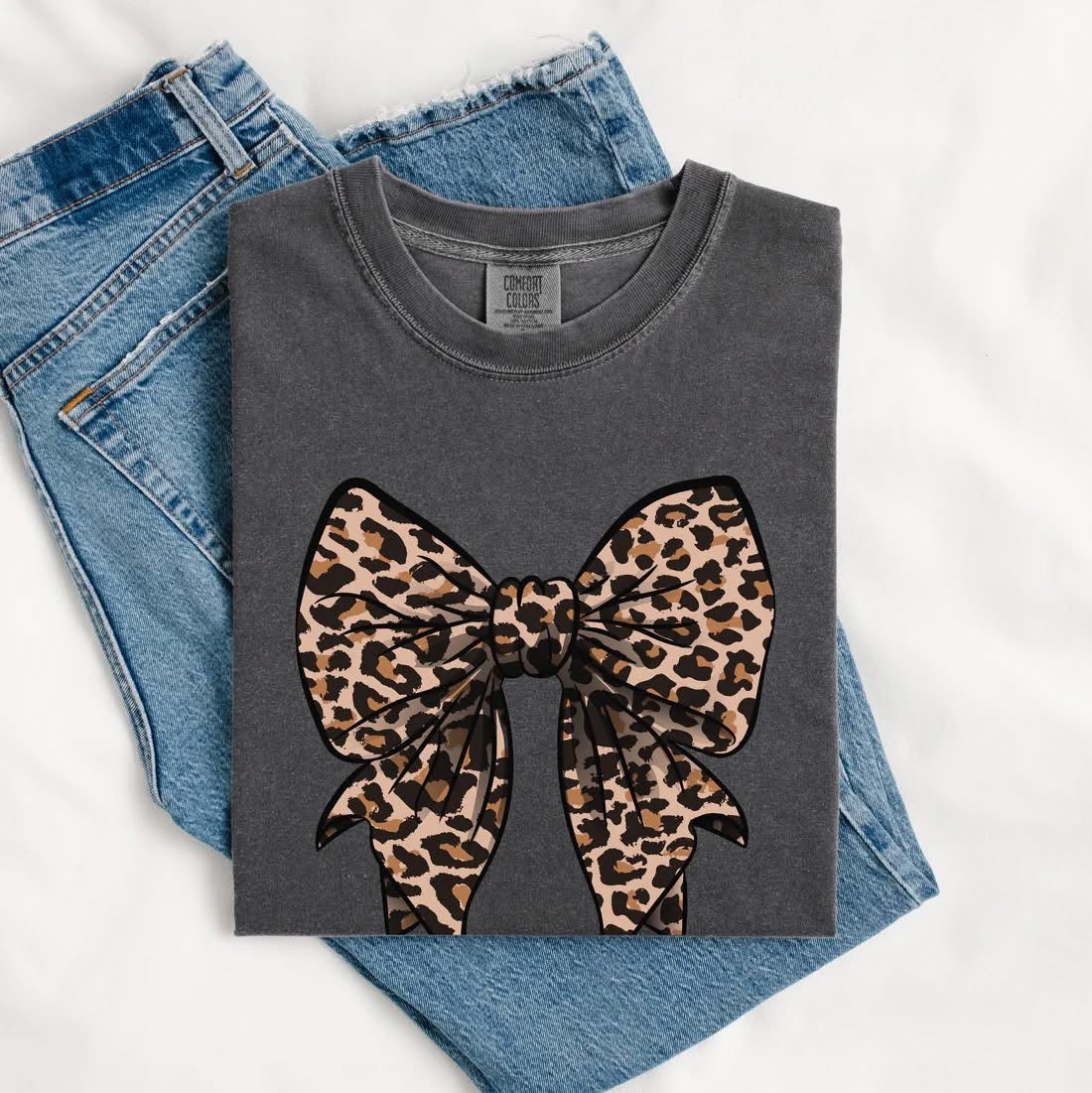 Leopard Bow T-shirt