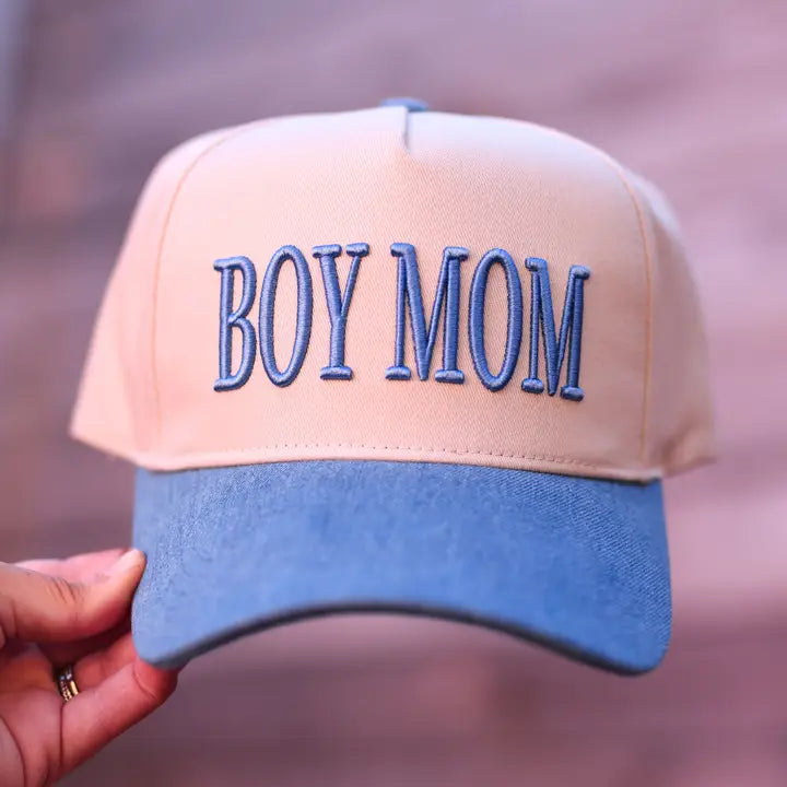 Boy Mom 3D Embroidery Trucker Hat