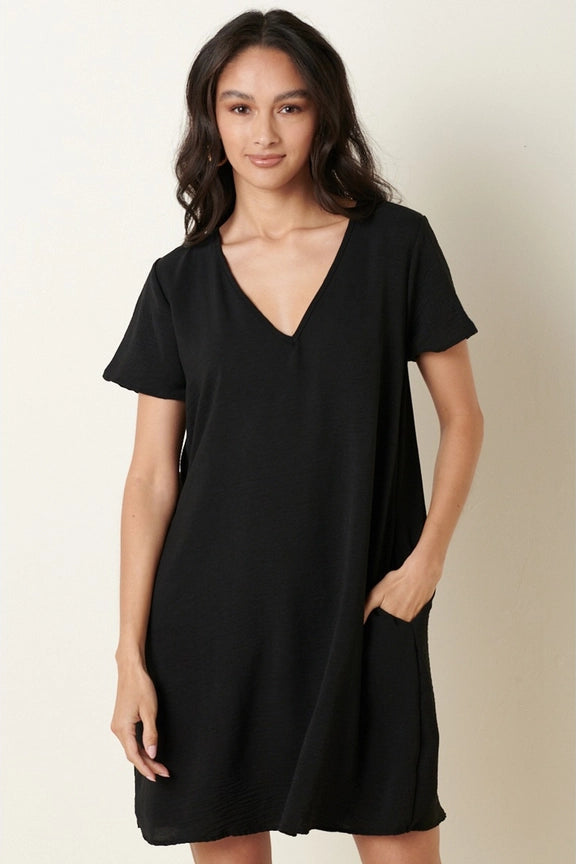 Everyday Shift Dress - Black