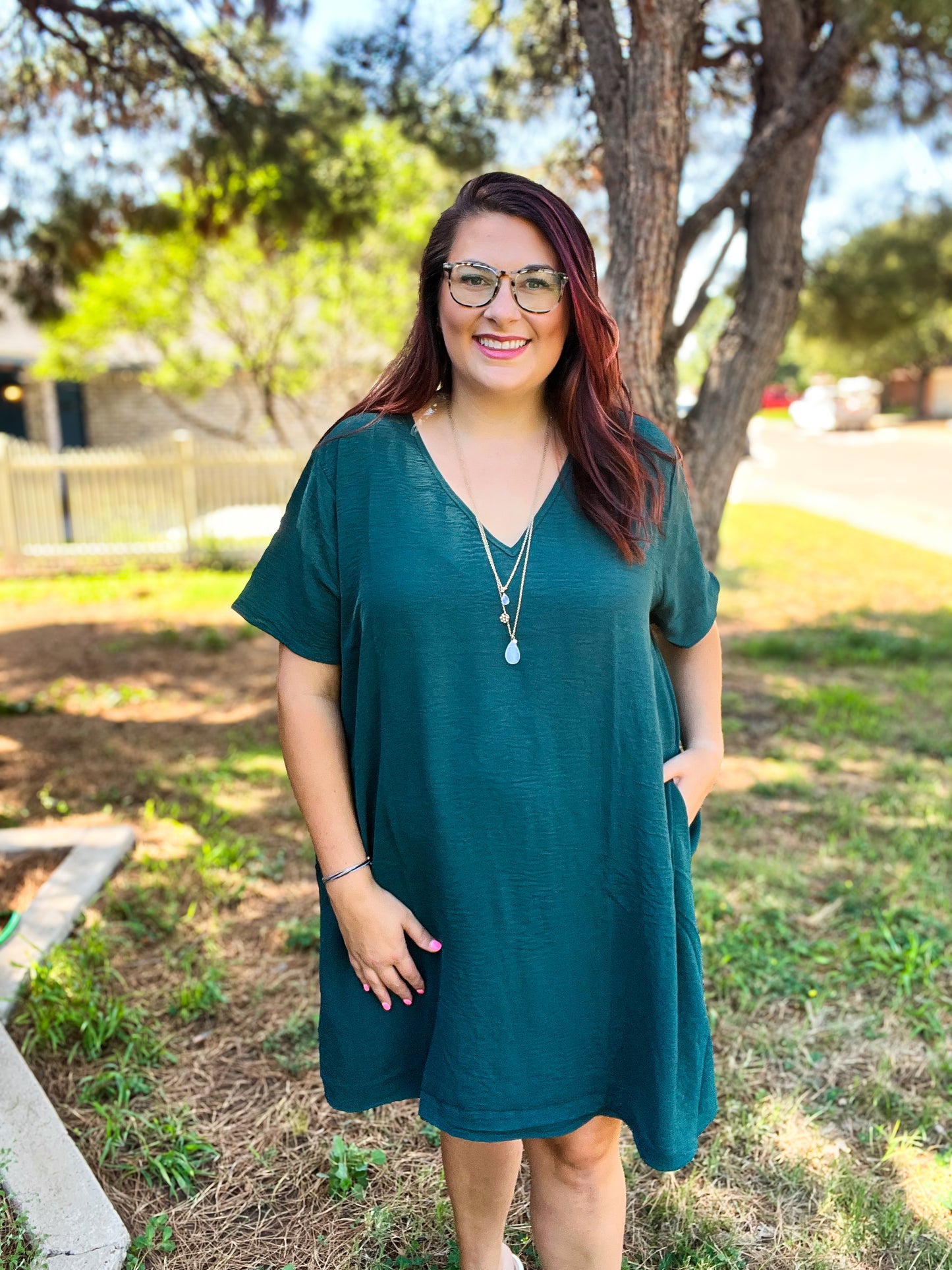 Everyday Shift Dress - Spruce