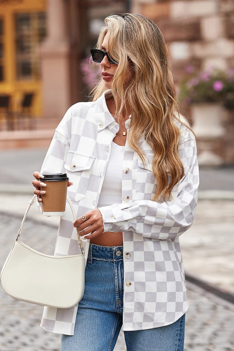 Checker Me Crazy Shacket