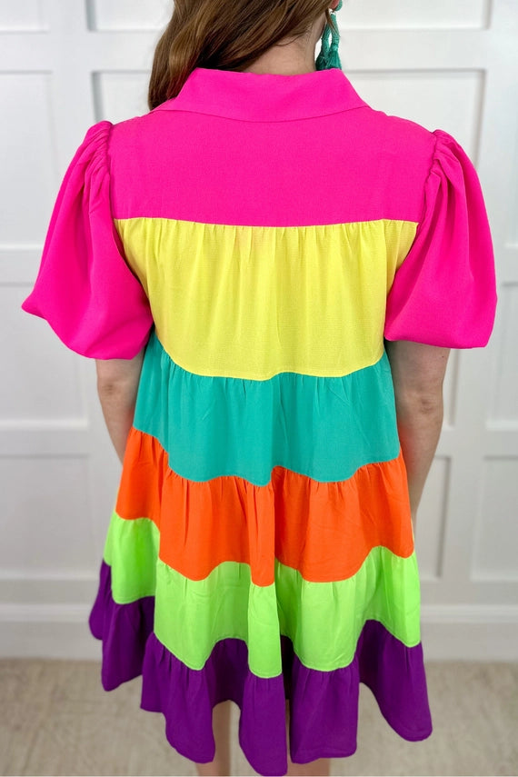 Rylee Rainbow Dress