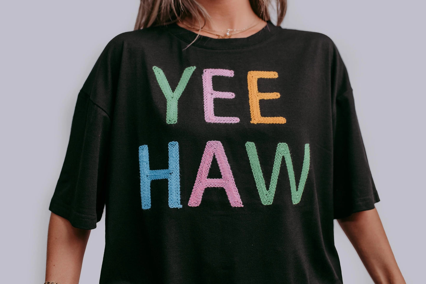 Yee Haw Rope Embroidered