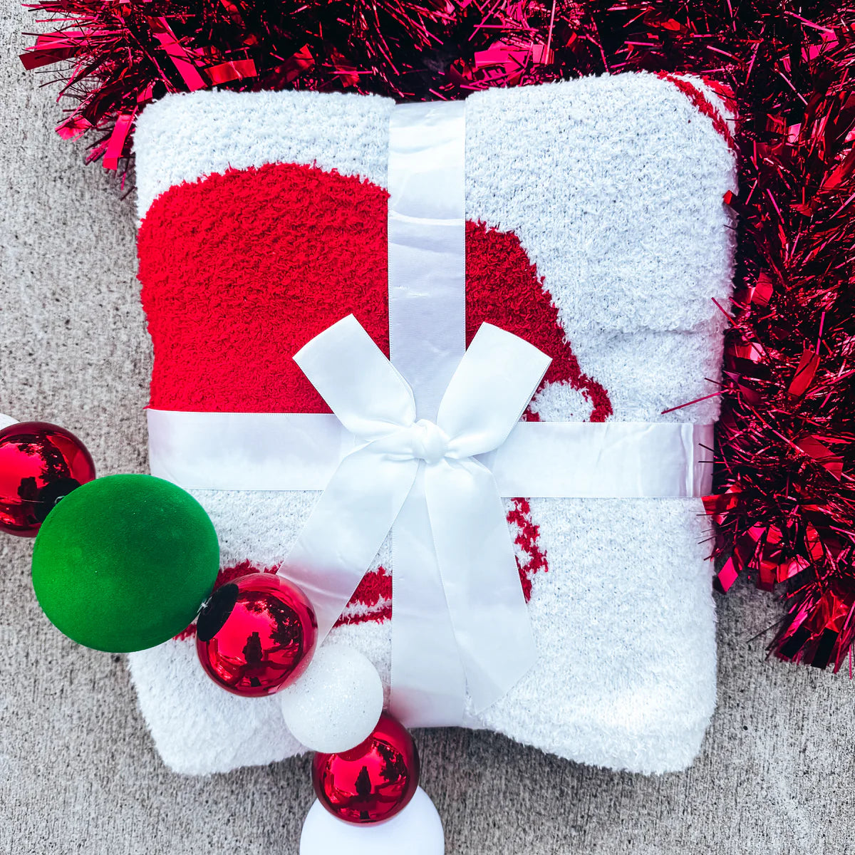 Red & White Santa Hat Blanket