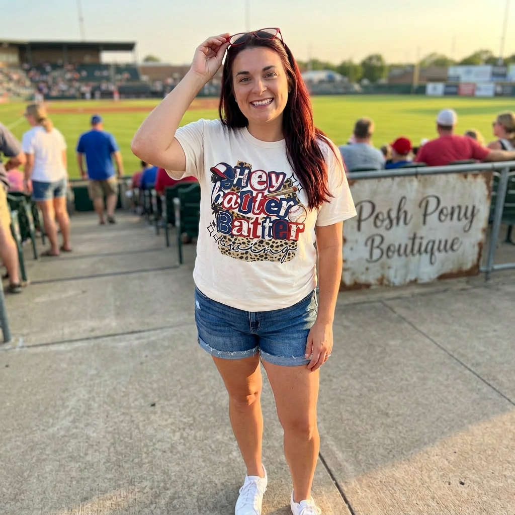 Hey Batter Batter Baseball Tee