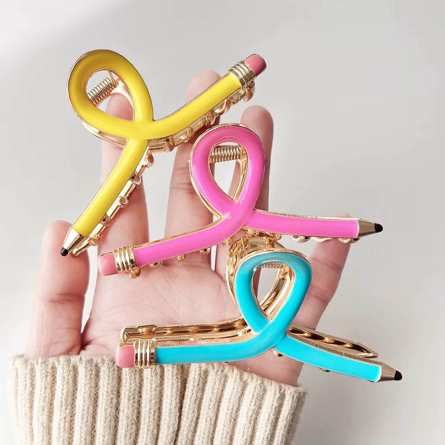 School Themed Hair Clips