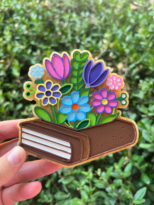Floral Book Car Freshie