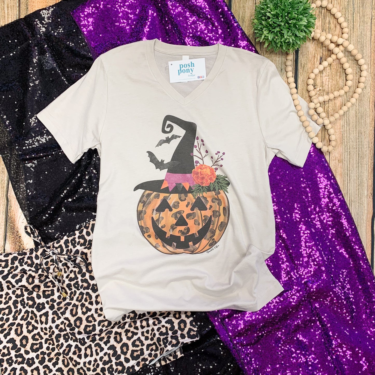 Witchy Leopard Pumpkin