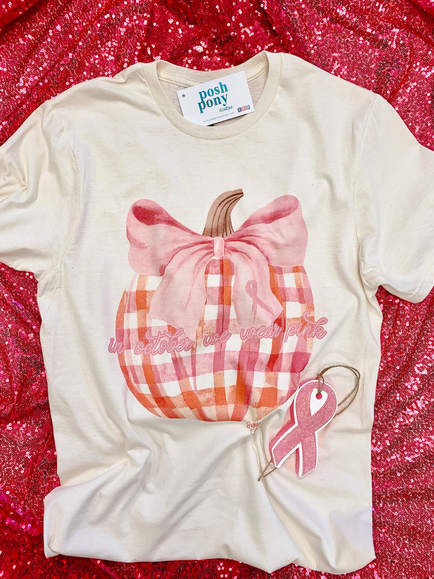 Pink Plaid Pumpkin