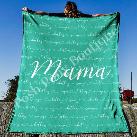 Custom Family Blanket