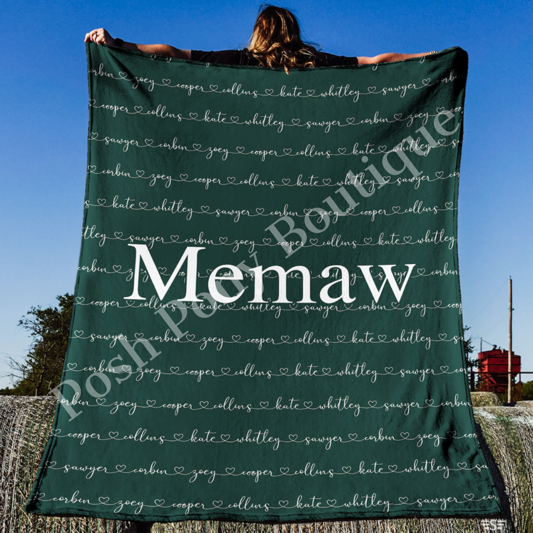 Custom Family Blanket