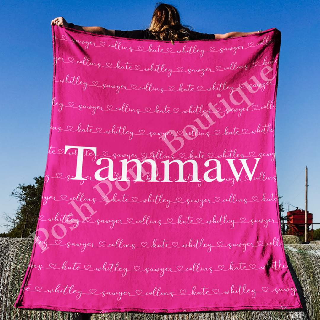 Custom Family Blanket