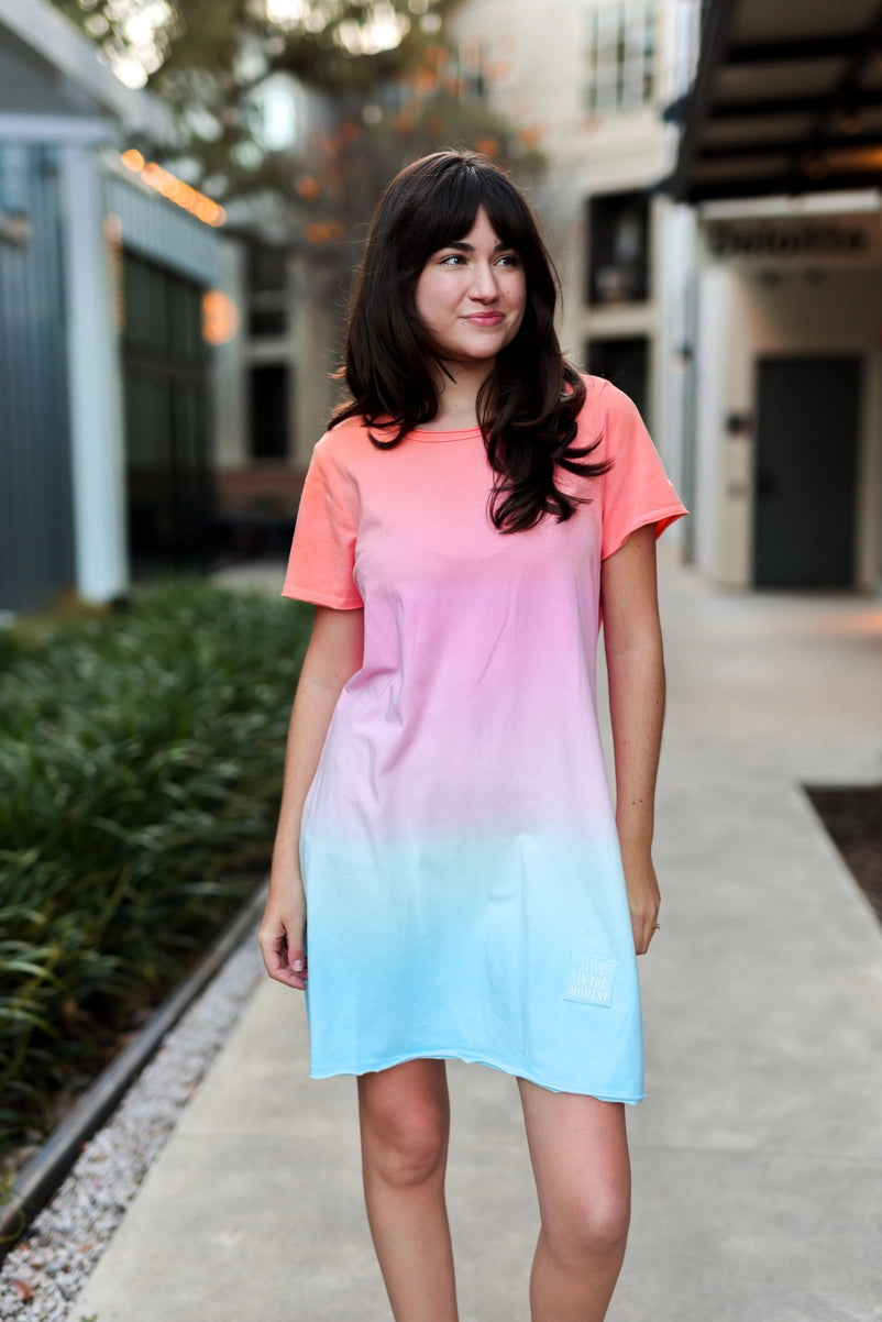 Mineral Wash Dress - Wildflower (Ombre)