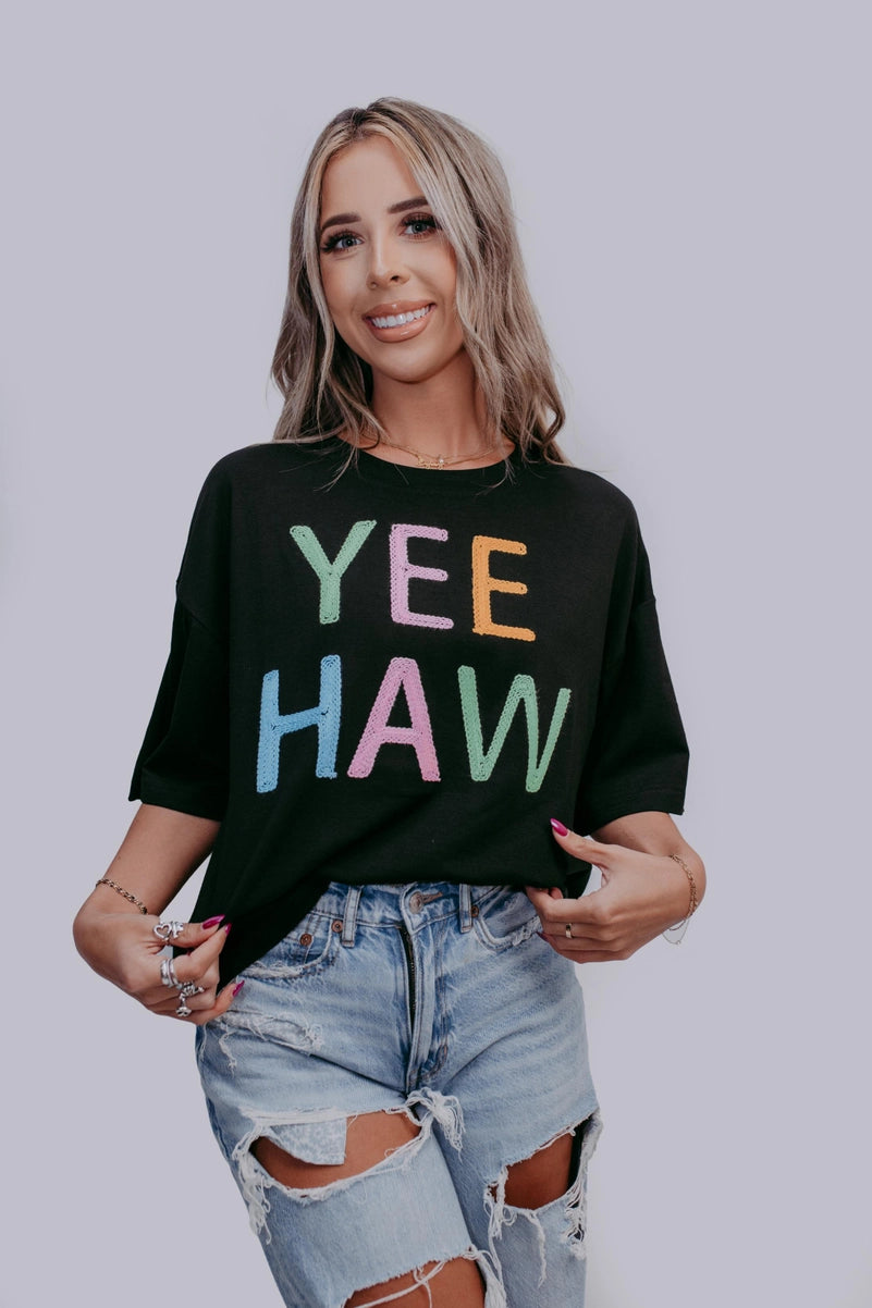 Yee Haw Rope Embroidered