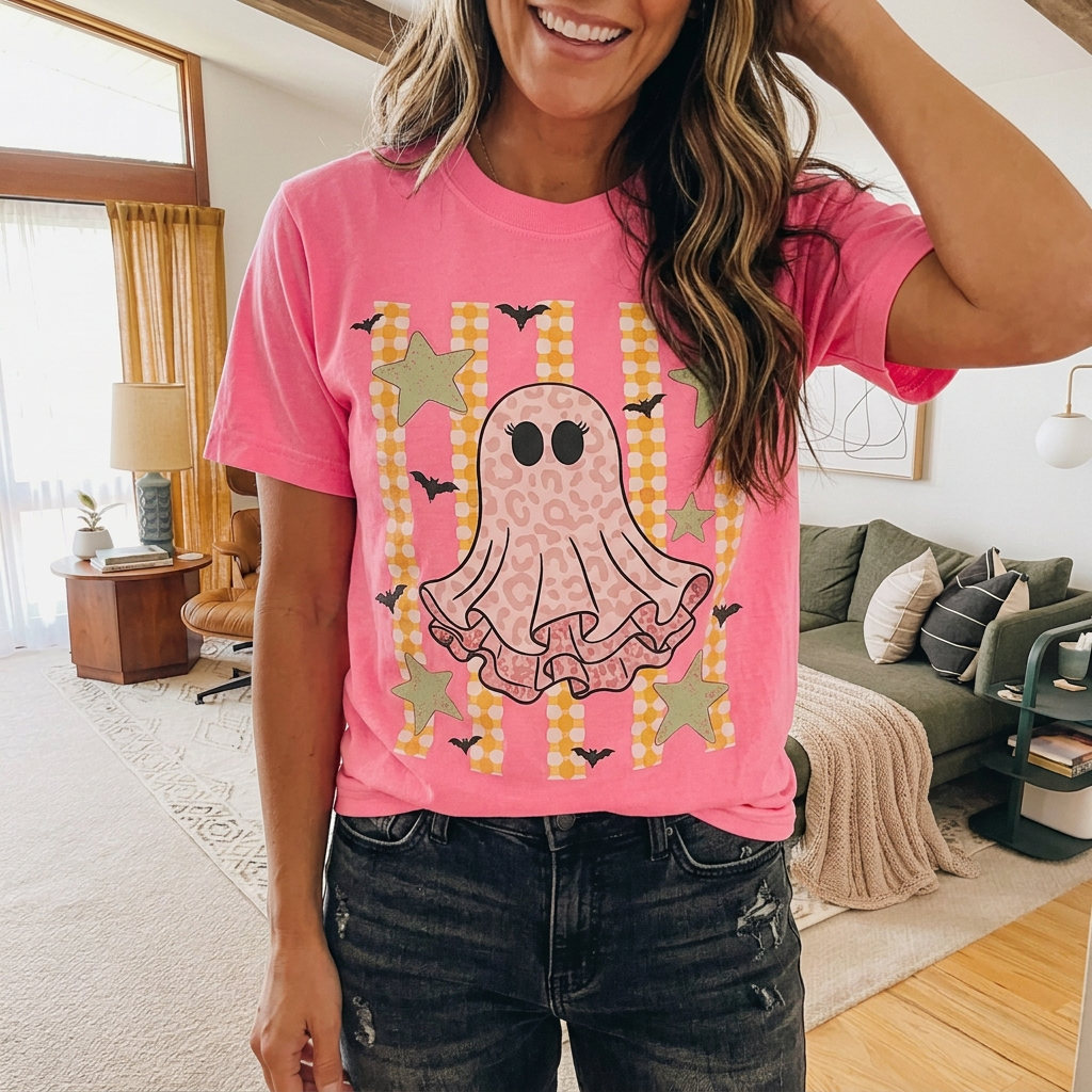 Boo-tiful in Pink Ghost Tee