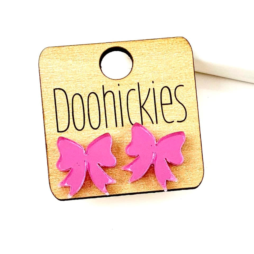 Pink Ribbon Earrings
