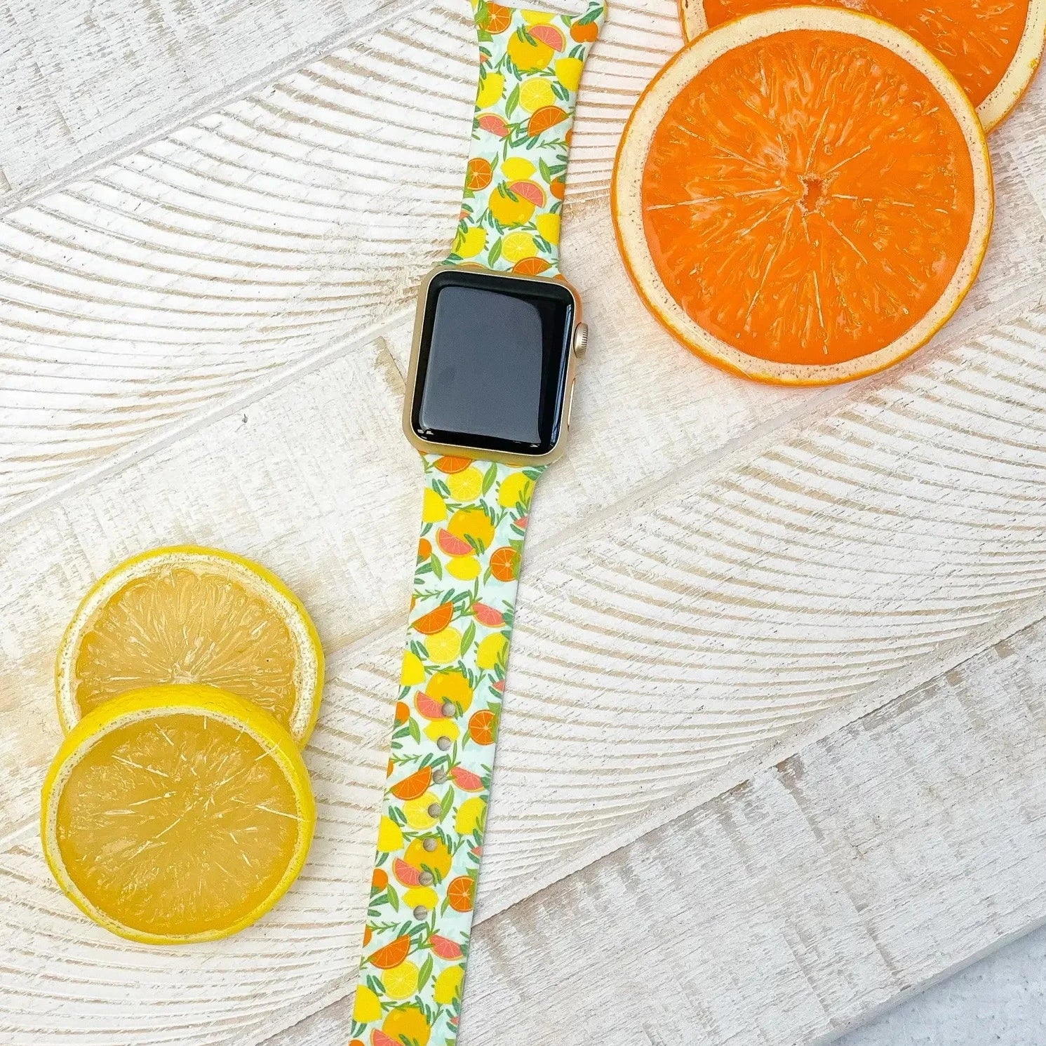 Silicone Watch Band Preppy Citrus