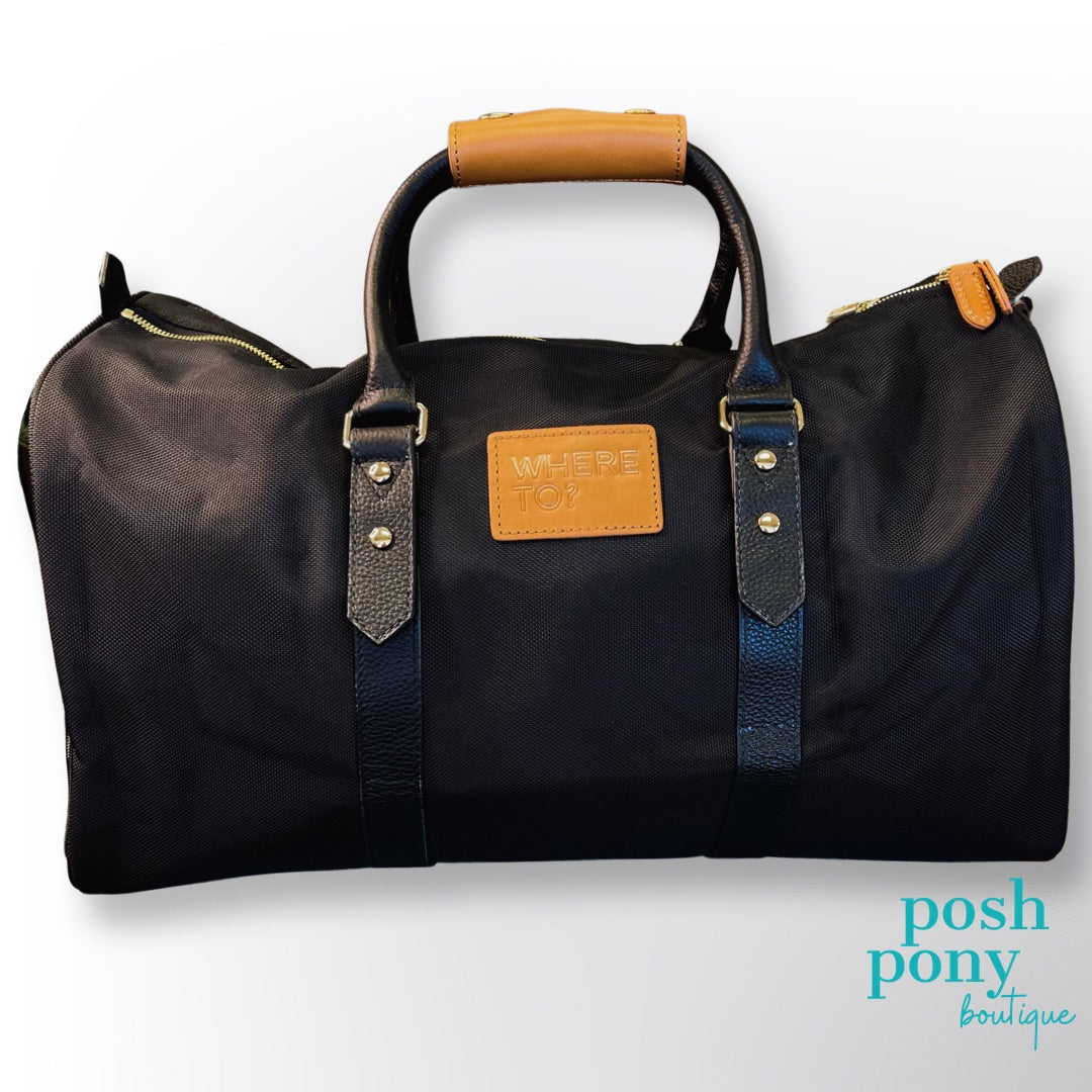 Alex Duffel Bag / Black / Where to