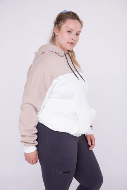 Colorblock Pullover - Taupe