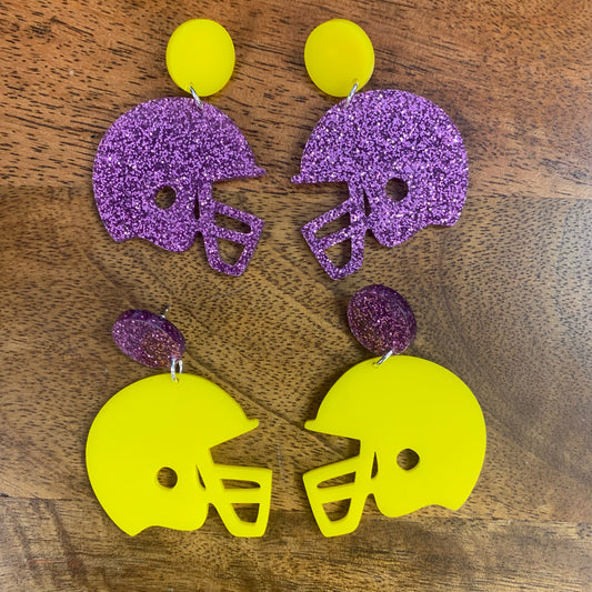 Football Helmet Team Spirit Earrings