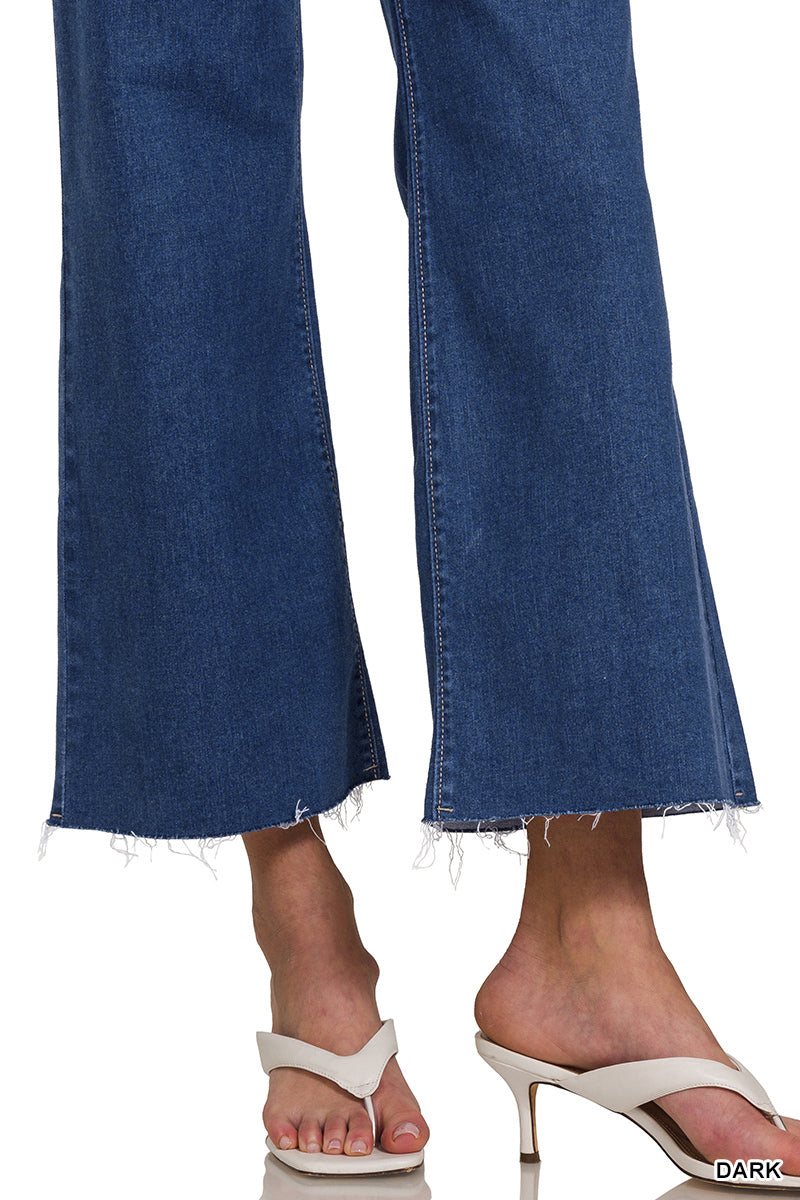 High Waist Wide Leg Flare Jeans