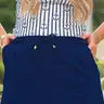 Solid Navy Skort