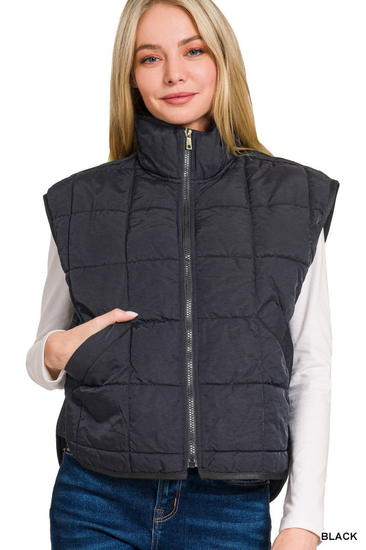 Puffer Vest- Black