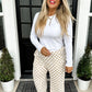 Bold Block Checkered Pants - Neutral