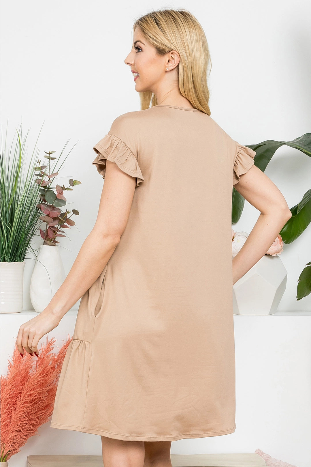 Just For You Dress - Taupe