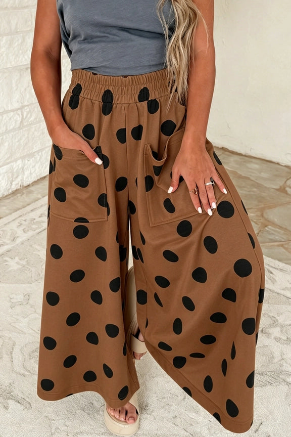 Dot Your Average Pants - Brown