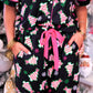 Merry Bow Christmas Treat Ruffle Pajama Set - Adult
