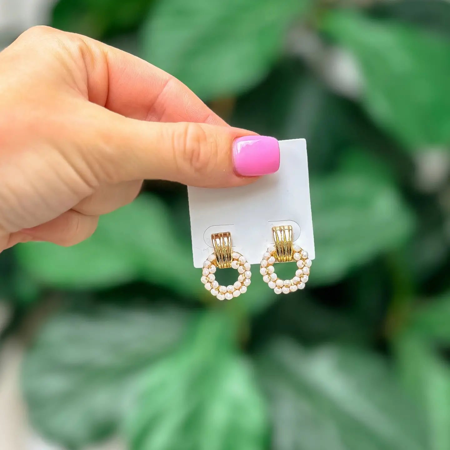 Petite Beaded Drop Earrings