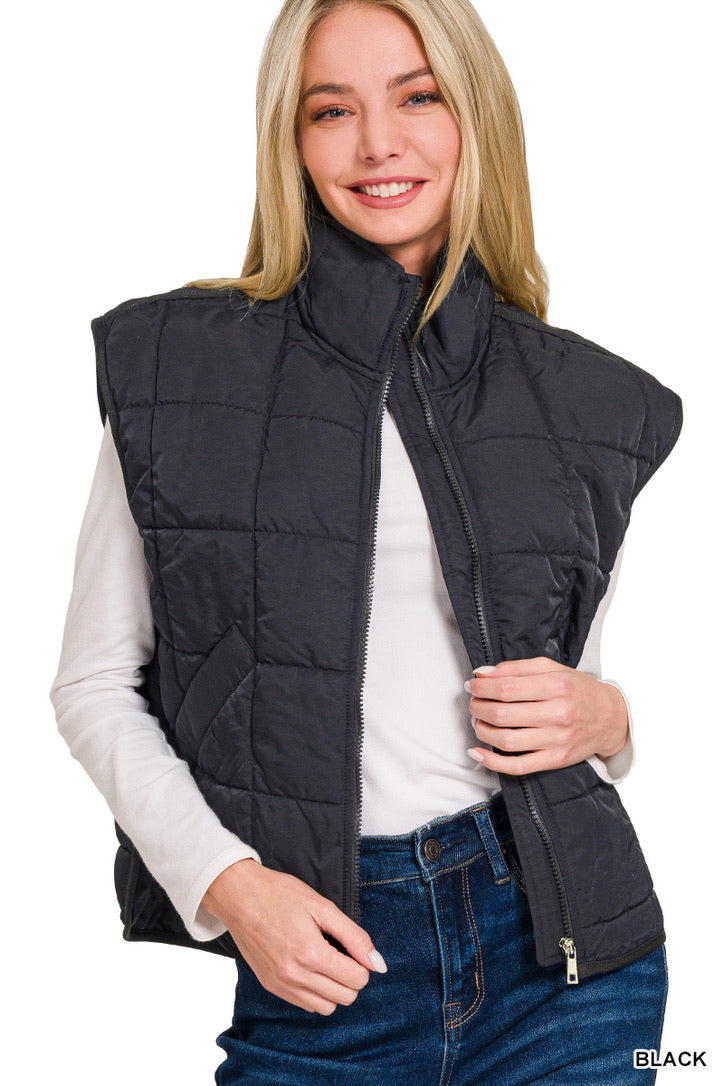 Puffer Vest- Black