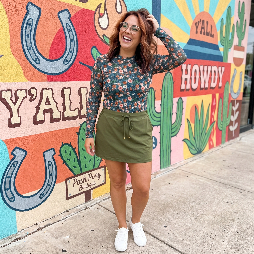 Kate Mesh Top- Gwen Floral