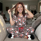 Santa Safari Chic Ruffle Pajama Set