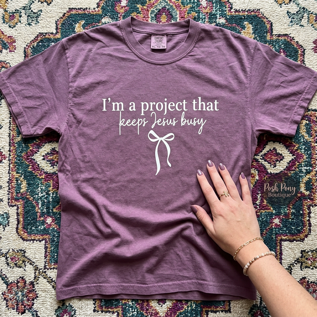 Jesus Project Tee - Berry