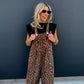 Cheetah Karli Boho Overalls