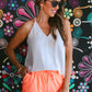 Solid Neon Coral Everyday Shorts