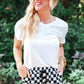 Black/White Checked Out Everyday Shorts